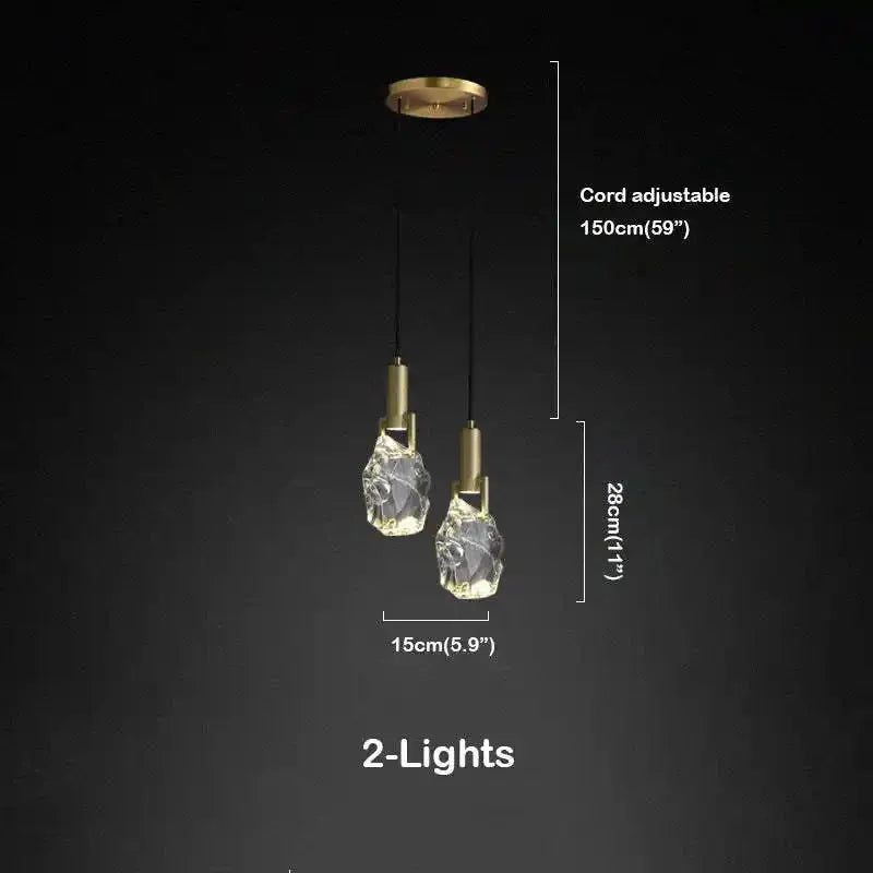 Irregular crystal pendant 6 styles