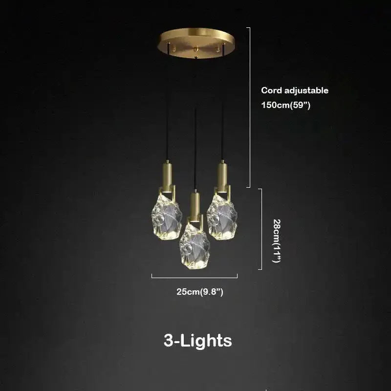 Irregular crystal pendant 6 styles