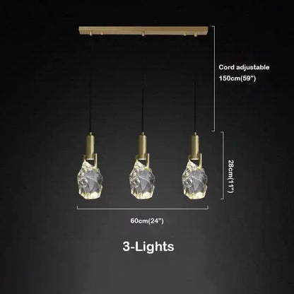 Irregular crystal pendant 6 styles