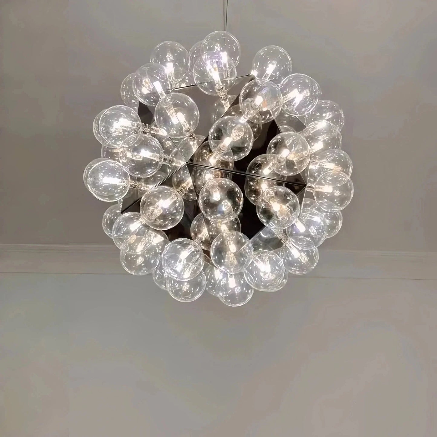 Italian Designer Creative Glass Ball Chandelier Scandinavian Dandelion Hallway/Entryway/Staircase Light Fixture