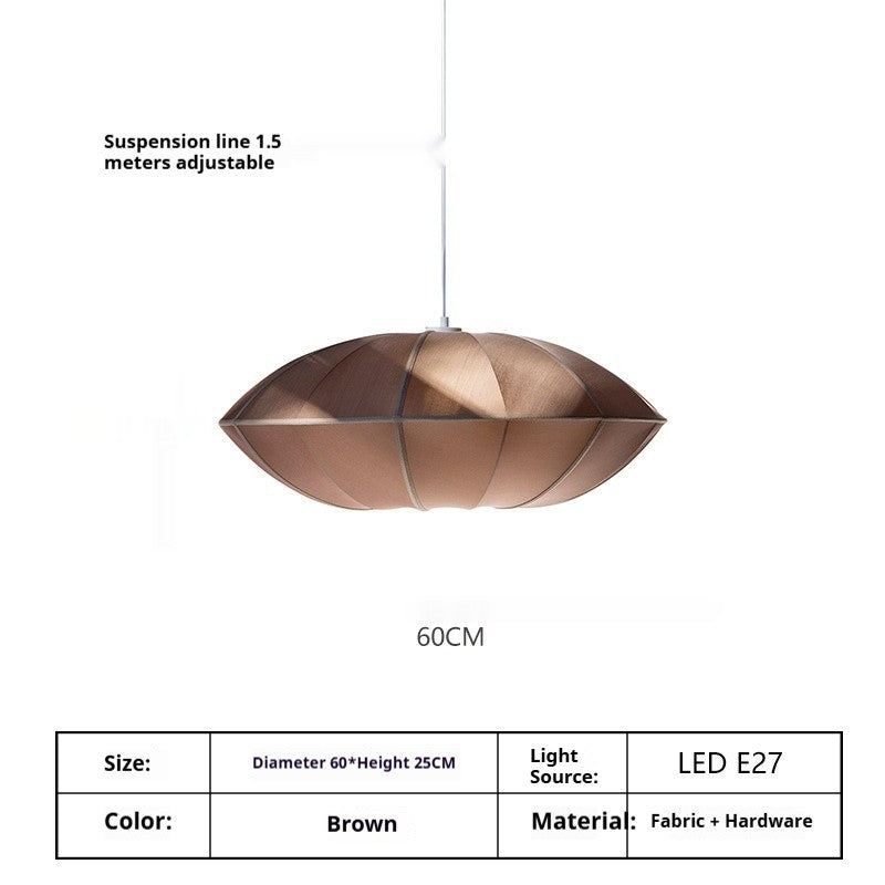 Japanese Retro Fabric Ceiling Light