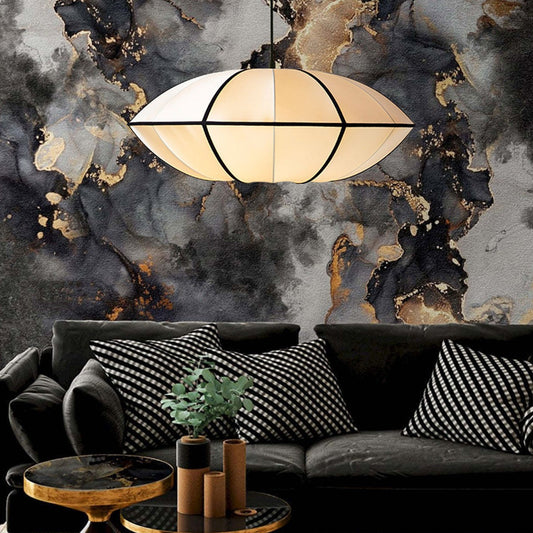 Japanese Retro Fabric Ceiling Light