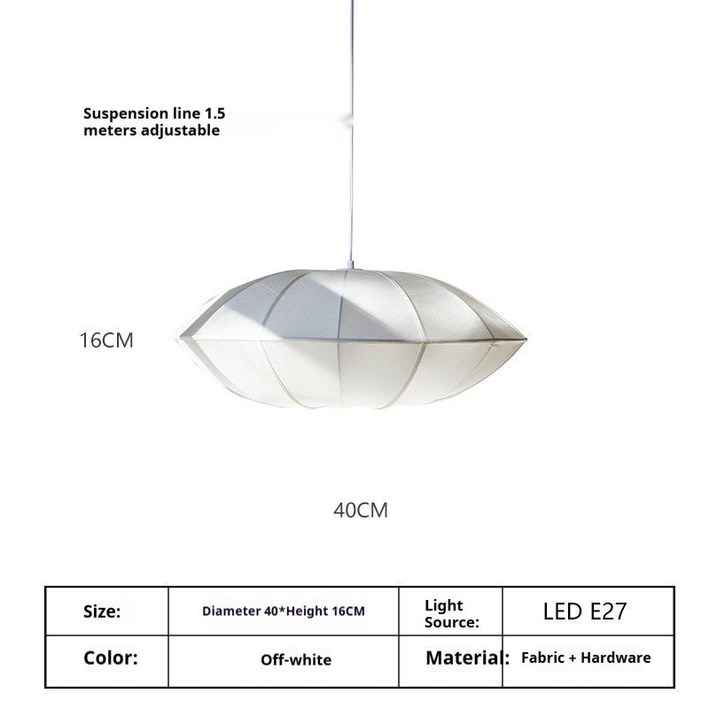Japanese Retro Fabric Ceiling Light
