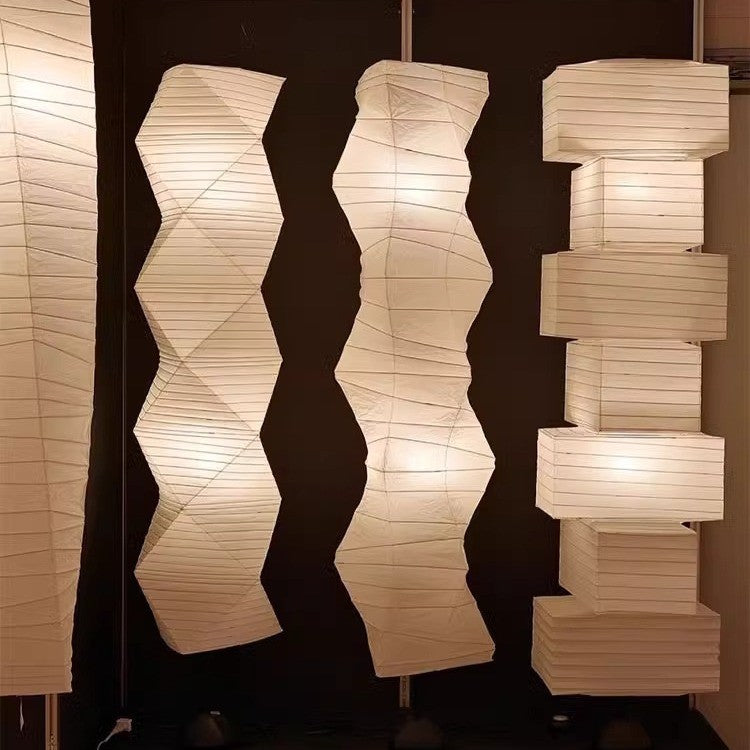 Japanese-Style Rice Paper Floor Lamp
