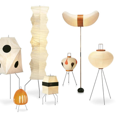 Japanese-Style Rice Paper Floor Lamp