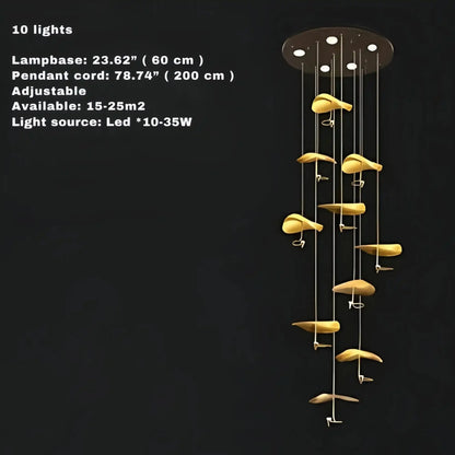 Jenissa Vintage Crystal Staircase Chandelier High Ceiling Luxury Lighting