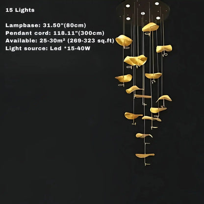 Jenissa Vintage Crystal Staircase Chandelier High Ceiling Luxury Lighting