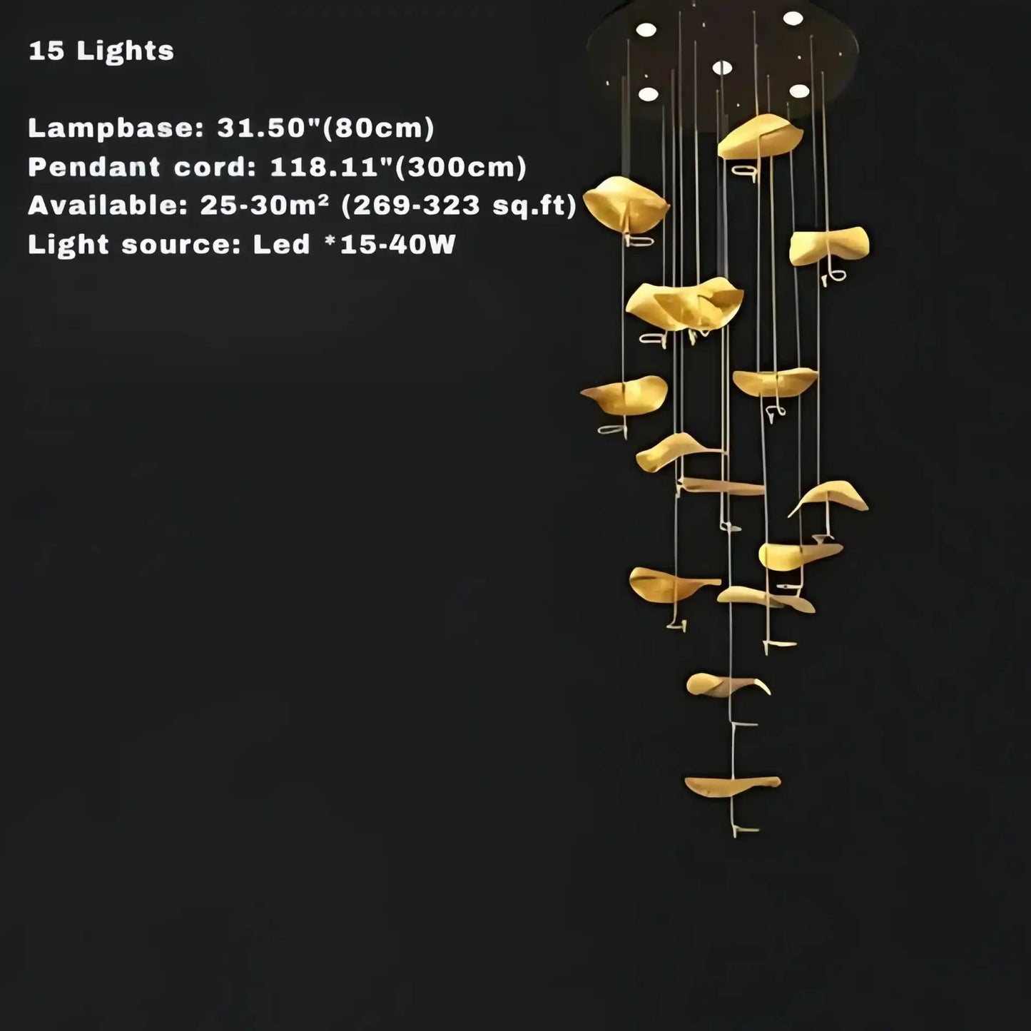 Jenissa Vintage Crystal Staircase Chandelier High Ceiling Luxury Lighting