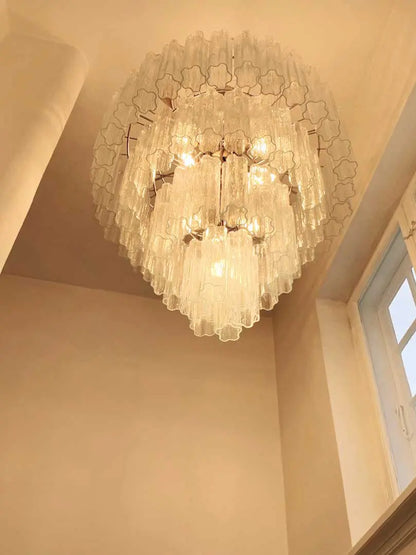 Muraano Transparent Chandelier 78 tubes