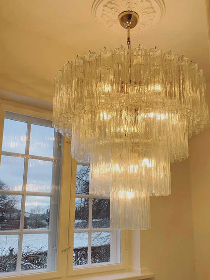 Muraano Transparent Chandelier 78 tubes