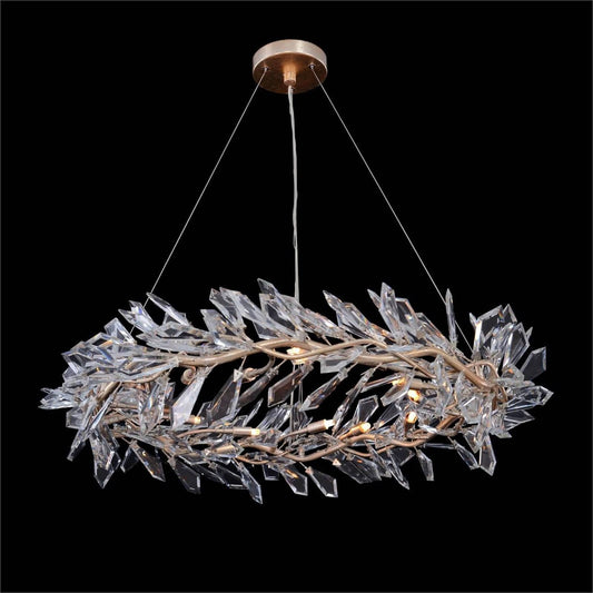 Kotta Twelve-Light Cut-Crystal Pendant Chandelier