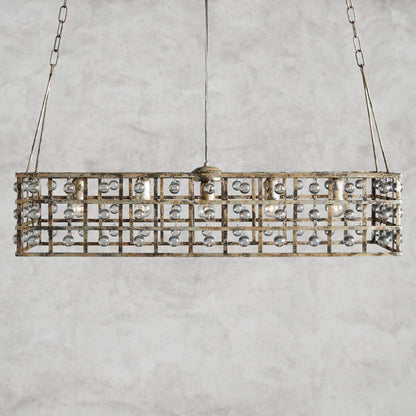La Cage 41" Rectangular Chandelier
