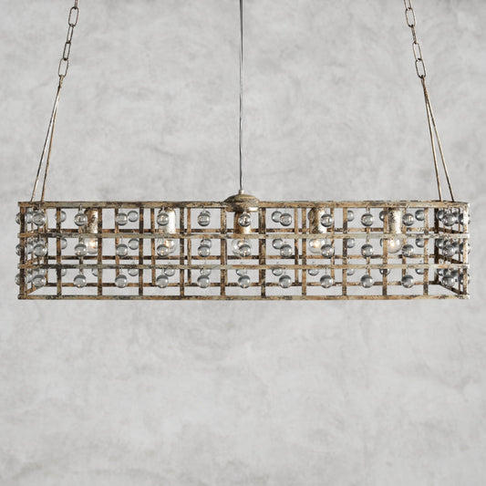 La Cage 41" Rectangular Chandelier