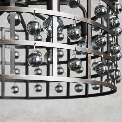 La Cage Round Chandelier 6", 8", 12"