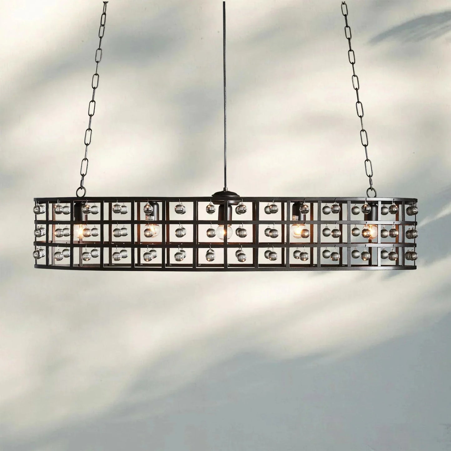 La Caged 5-Light Oval Chandelier
