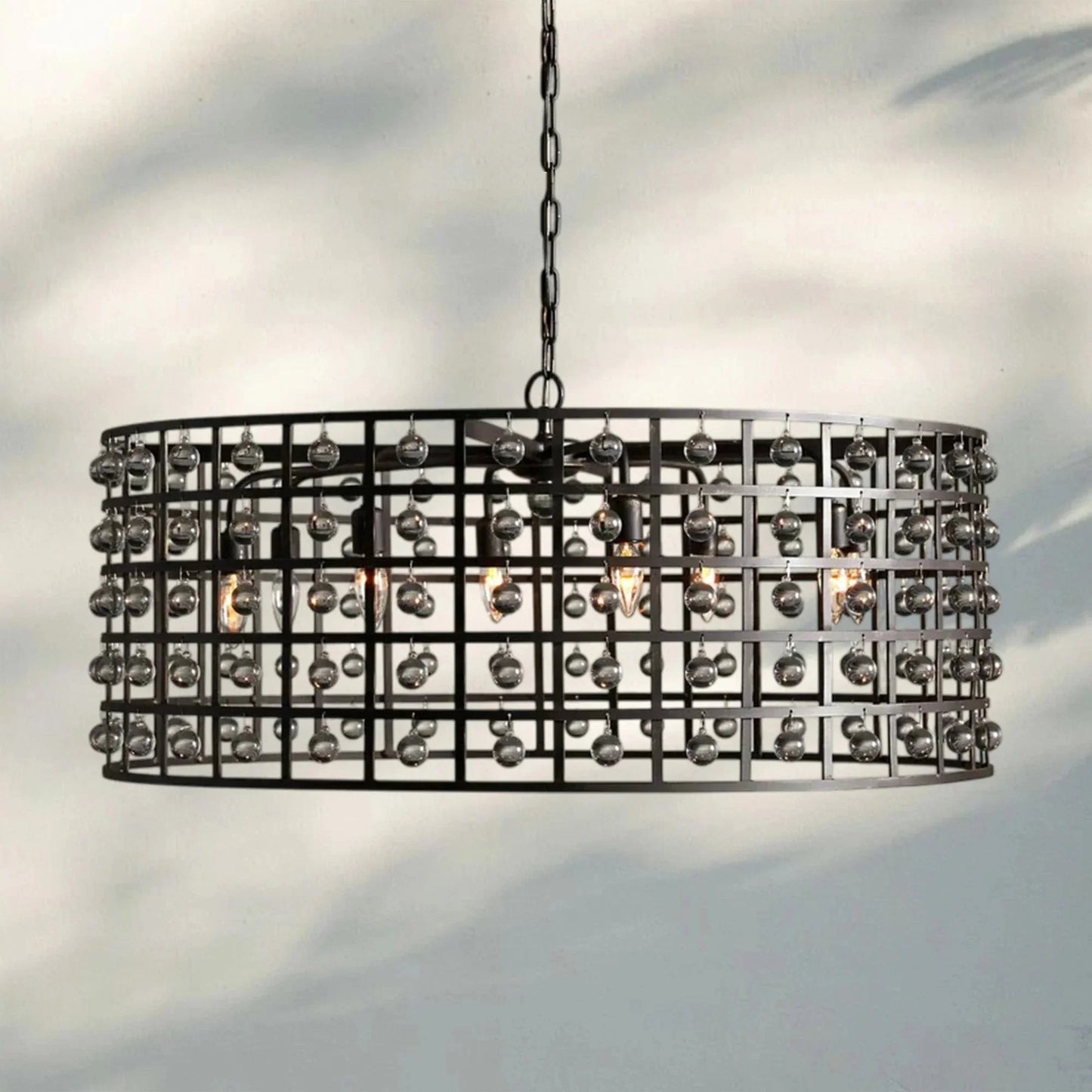 La Caged Round Chandelier 6/8/12 Light