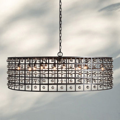 La Caged Round Chandelier 6/8/12 Light