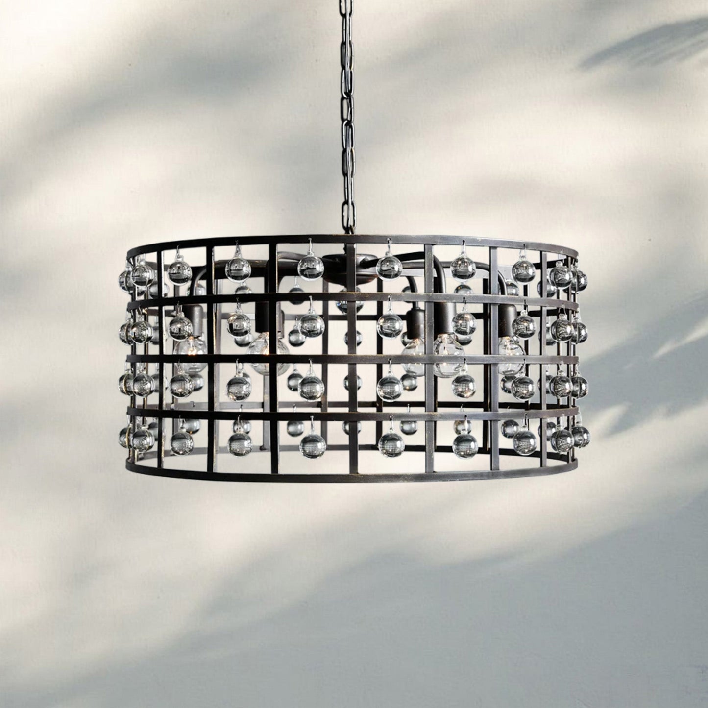 La Caged Round Chandelier 6/8/12 Light
