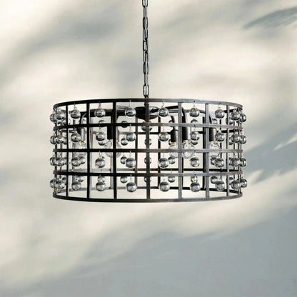 La Caged Round Chandelier 6/8/12 Light