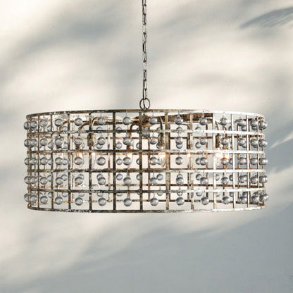 La Caged Round Chandelier 6/8/12 Light
