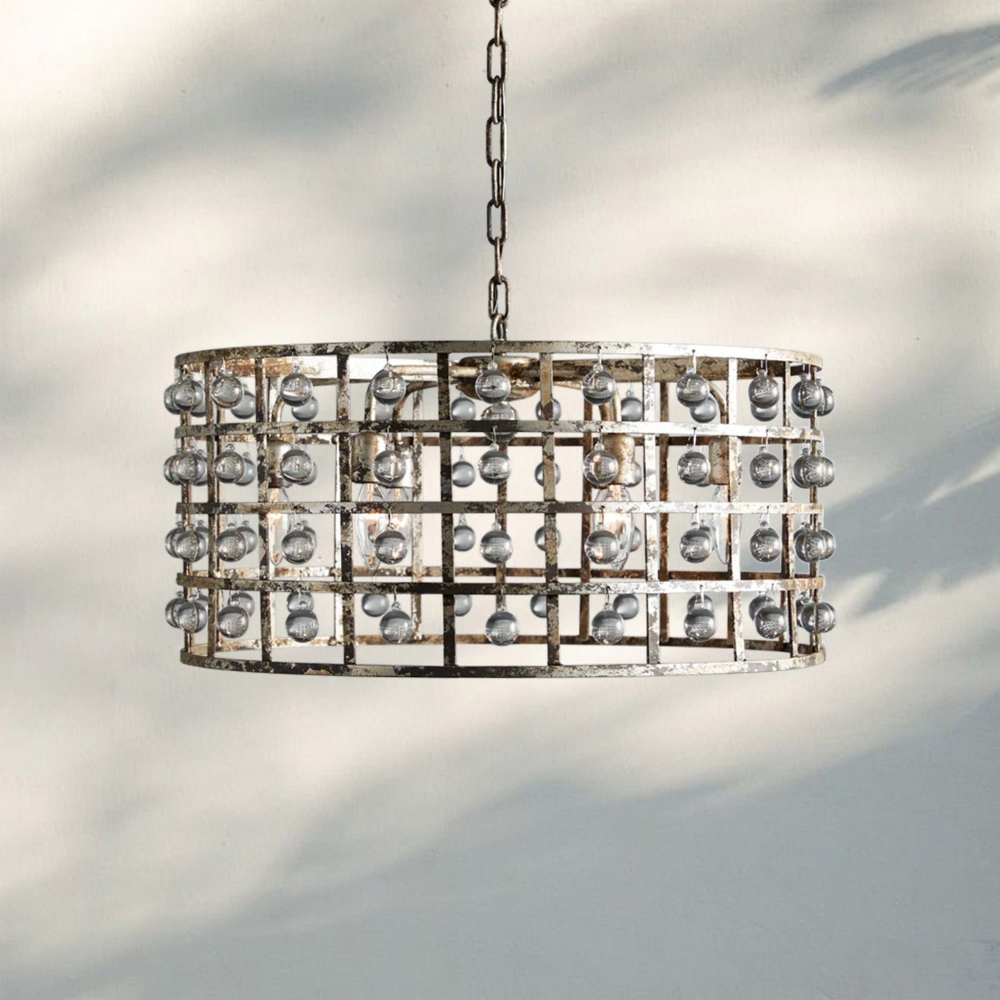 La Caged Round Chandelier 6/8/12 Light