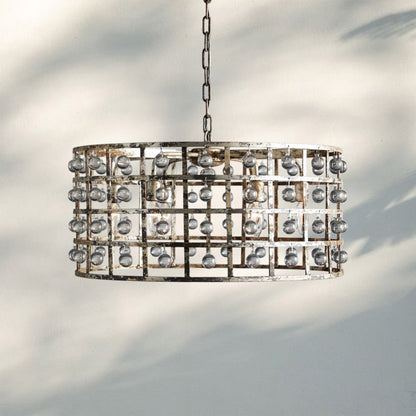 La Caged Round Chandelier 6/8/12 Light