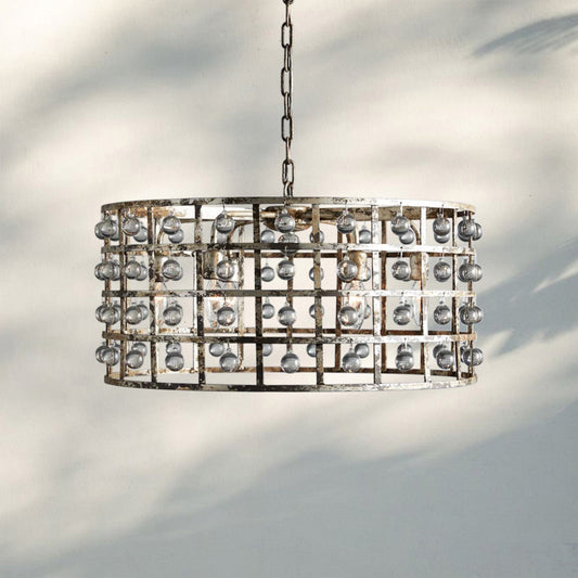 La Caged Round Chandelier 6/8/12 Light