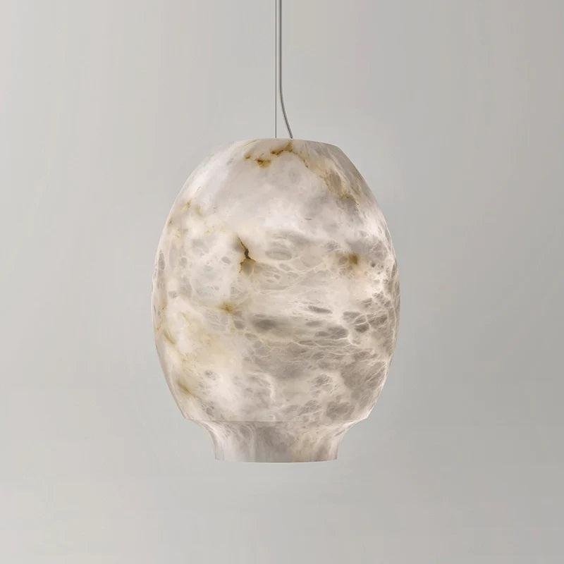Larry Alabaster Lantern Bedside Pendant Light