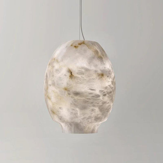 Larry Alabaster Lantern Bedside Pendant Light