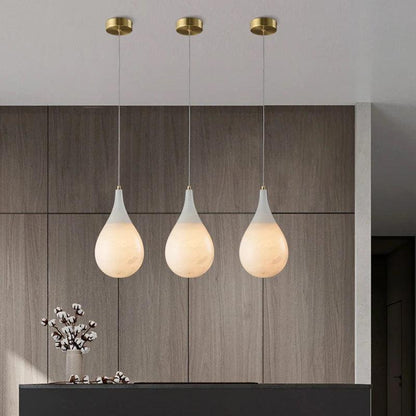 Larry Alabaster Rain Modern Pendant Light
