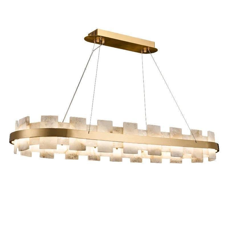 Larry Modern Oval Marble Island Chandelier