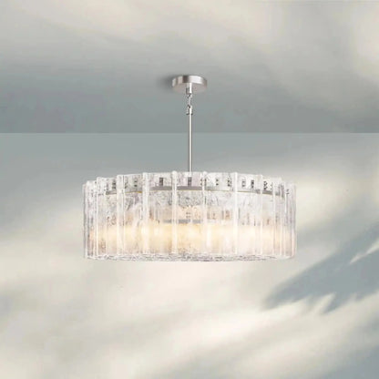 Lattic Smoke Glass Round Chandelier 36'' 48''
