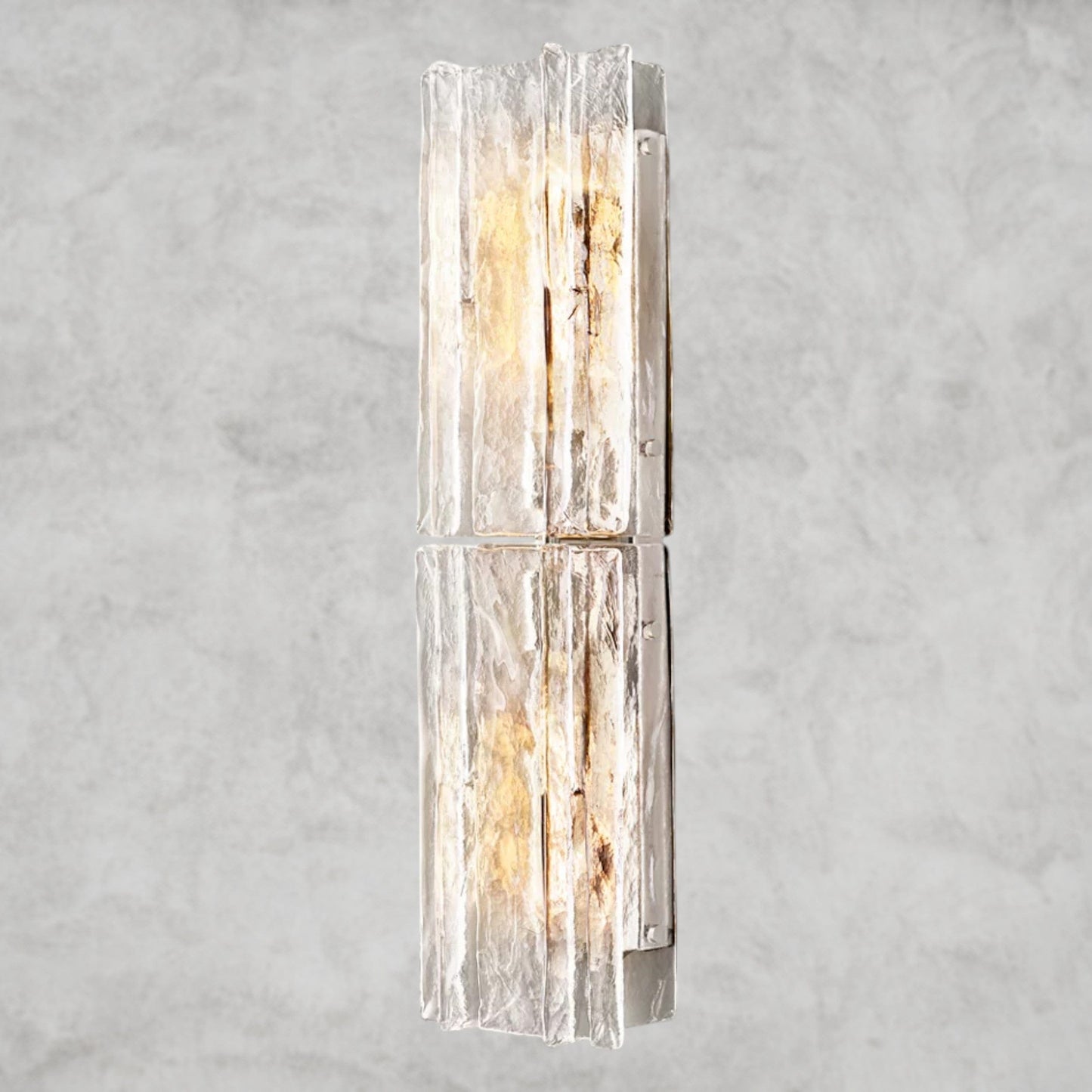 Lattice Clear Glass Sconce 15", 30"