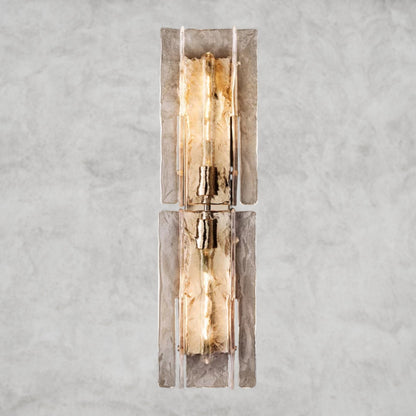 Lattice Clear Glass Sconce 15", 30"