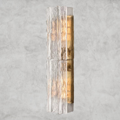 Lattice Clear Glass Sconce 15", 30"