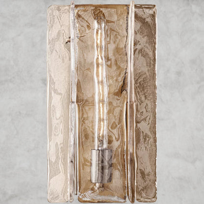 Lattice Clear Glass Sconce 15", 30"