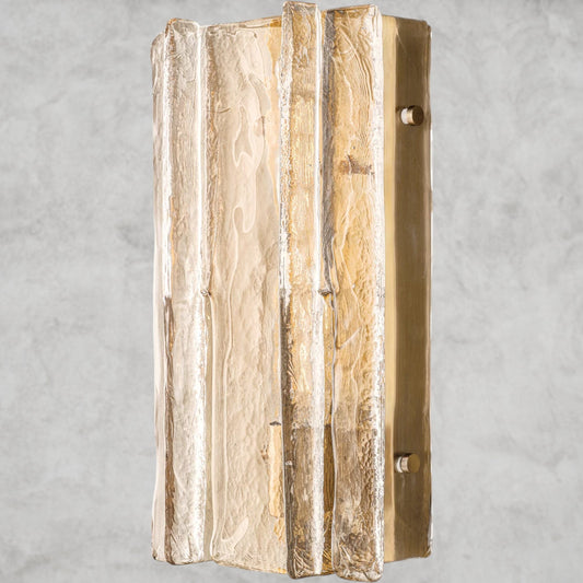 Lattice Clear Glass Sconce 15", 30"