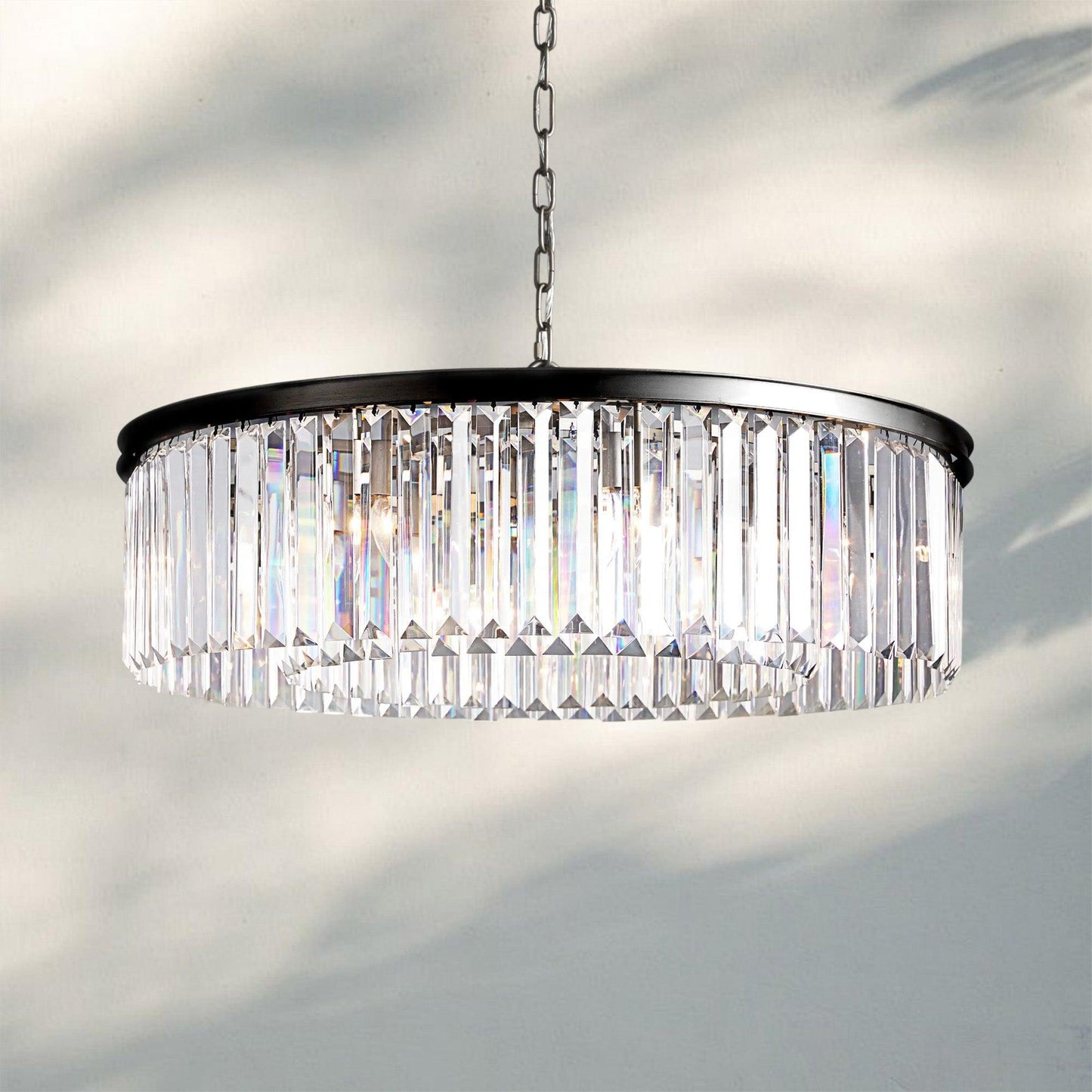 Leyland Crystal Round Chandelier