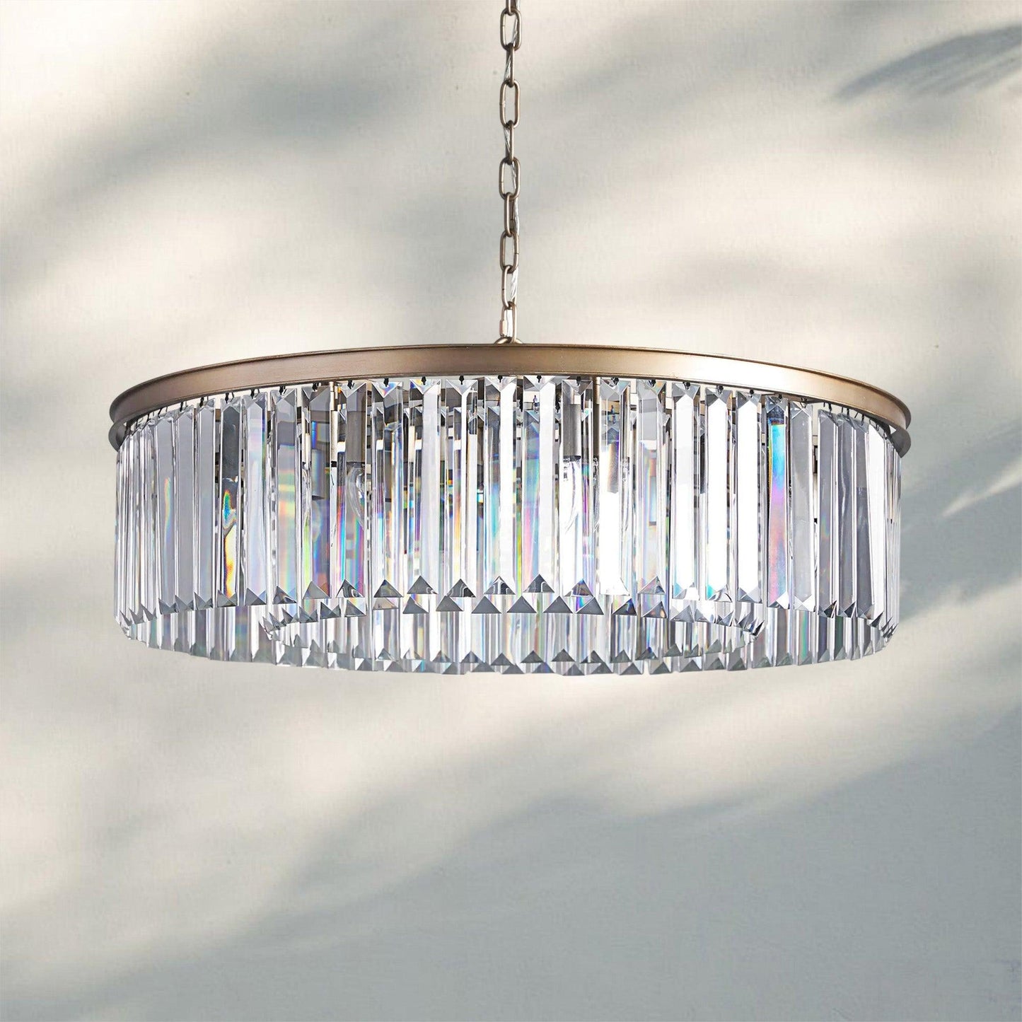 Leyland Crystal Round Chandelier