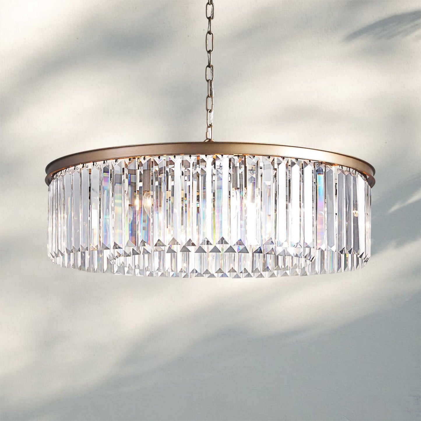 Leyland Crystal Round Chandelier