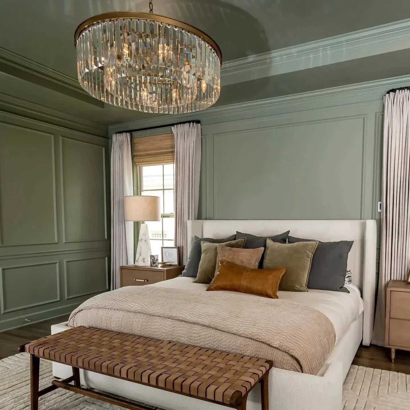 Leyland Crystal Round Chandelier