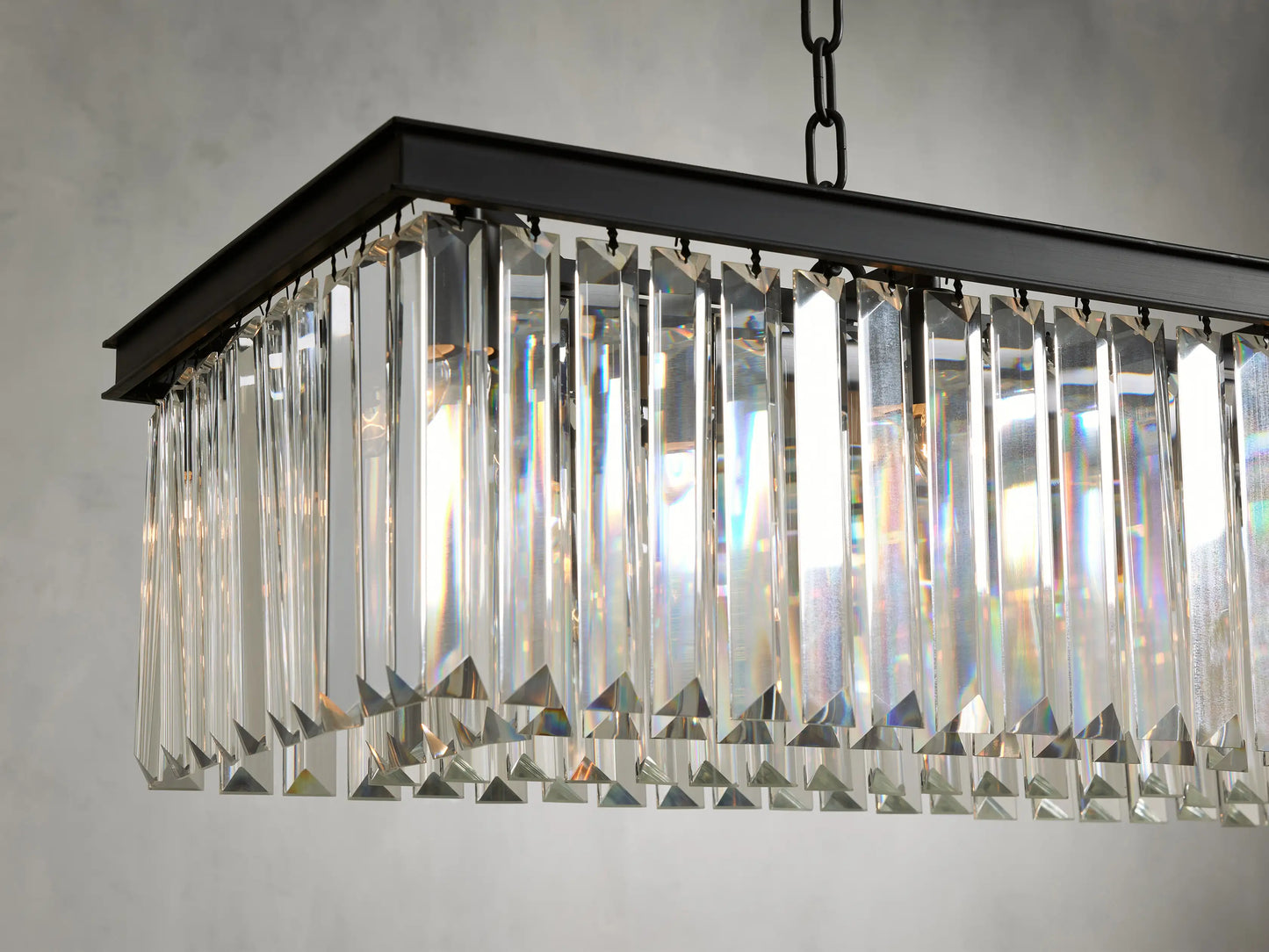 Leyland Rectangular Chandelier 60", 71.5"