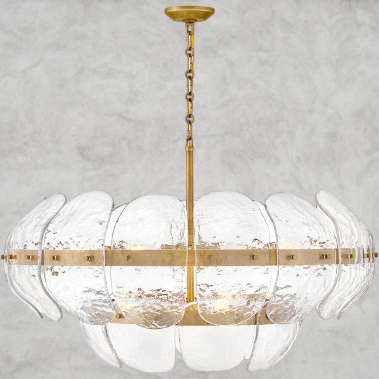 Lillia 9 - Light Steel Dimmable Chandelier