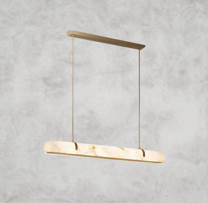 Linear Alabaster Chandelier 35.4", 59.1"