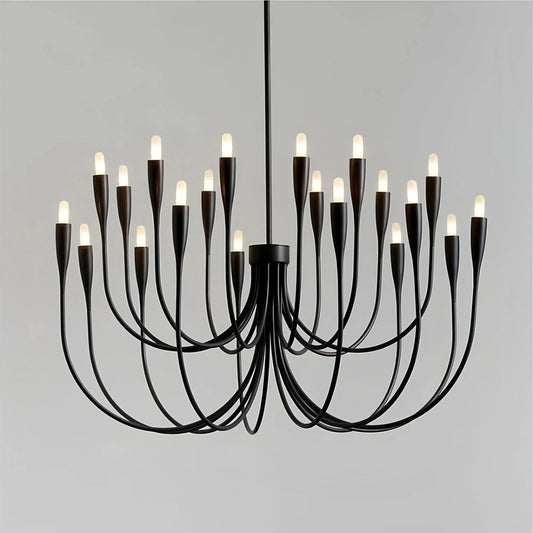 Liona Large Brass Candelabra Chandelier Light