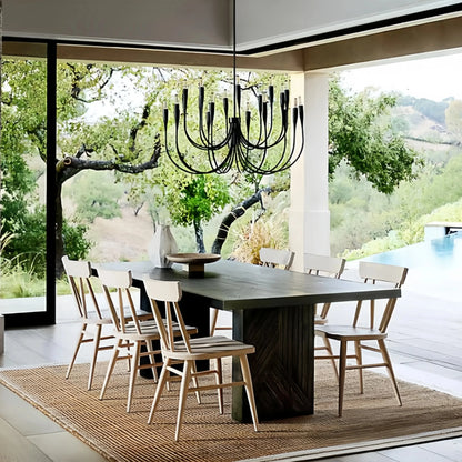 Liona Large Brass Candelabra Chandelier Light