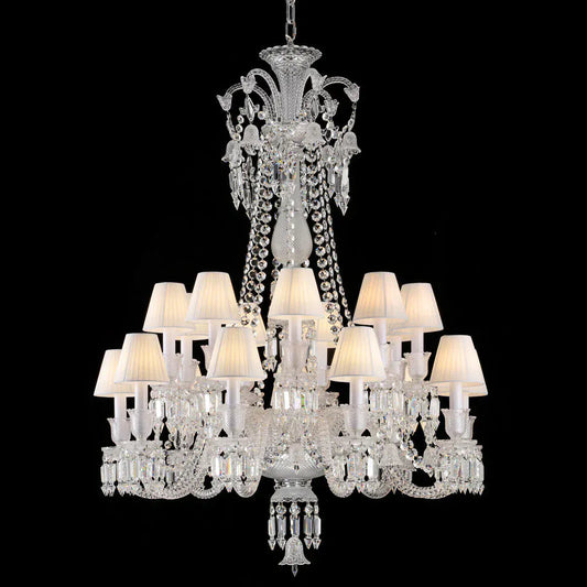 Long Neck Zenith Cristalloire Crystal Chandelier
