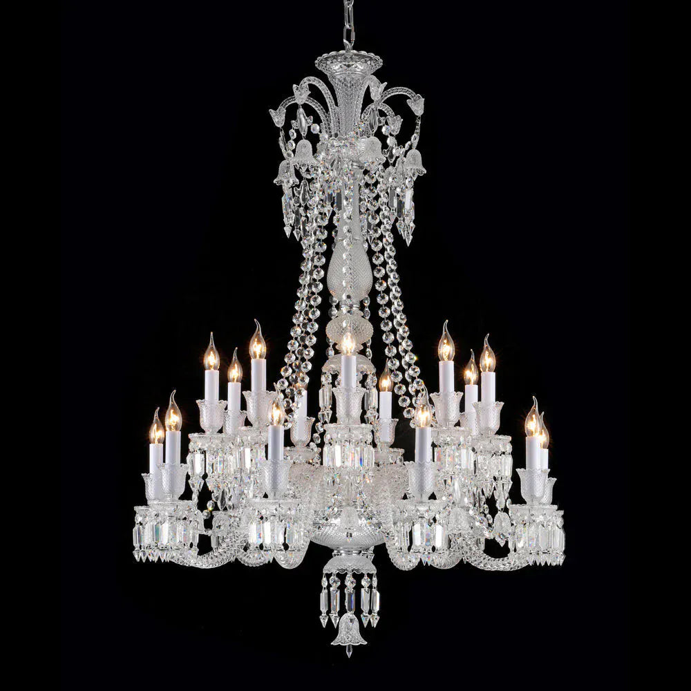Long Neck Zenith Cristalloire Crystal Chandelier