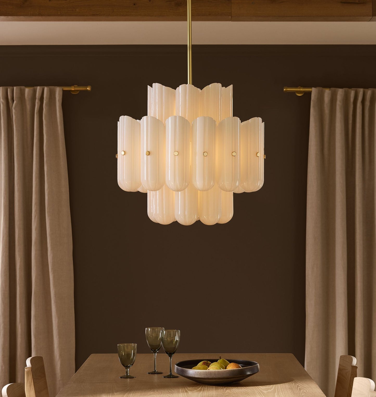 Lorna LED Double Tier Chandelier 25" 35" 46"