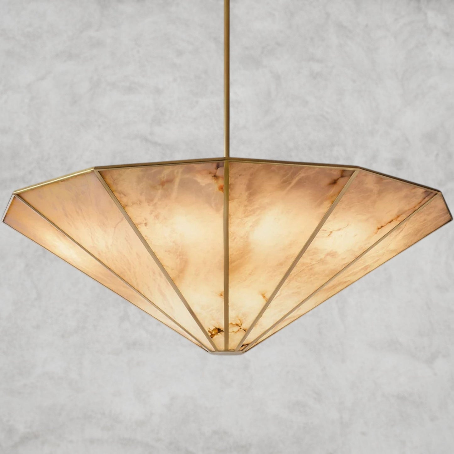 Lucette Alabaster Round Chandelier